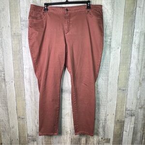 Sonoma Skinny 20W Brown Denim Jeans 5 Pockets